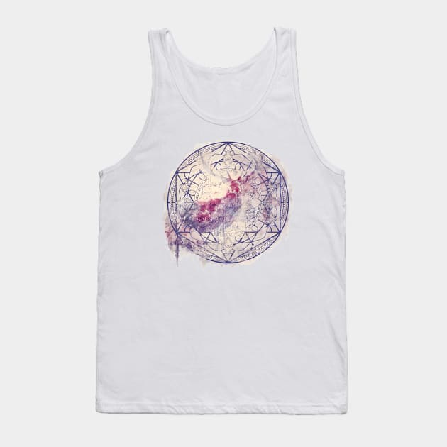 Watercolor Deer Tank Top by Zanephiri